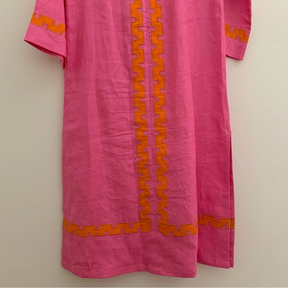 NWT Tuckernuck x Atlantic Pacific Hartman Dress Peony Pink Tangerine Small - Picture 7 of 14